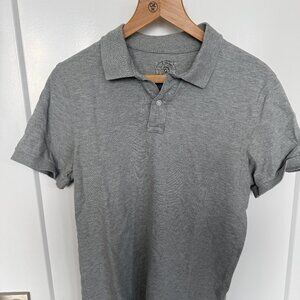 Sonoma Men's Small Grey Short Sleeve Polo 100% Cotton